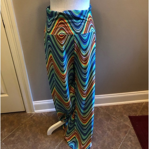 Palazzo’s Pants by New Direction Green Abstract Print Size Medium - Picture 3 of 5